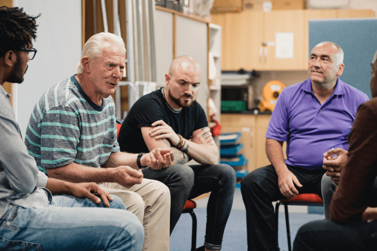  A support group at work