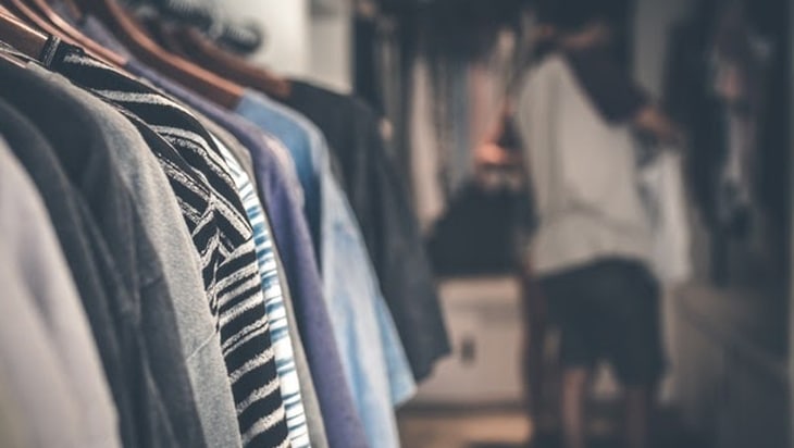 Man fixing closet space