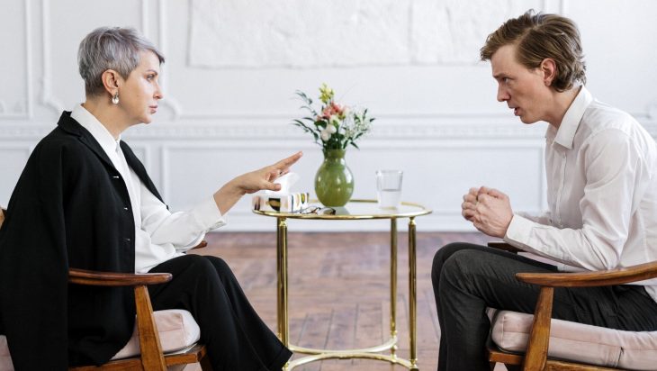 One-on-one therapy session