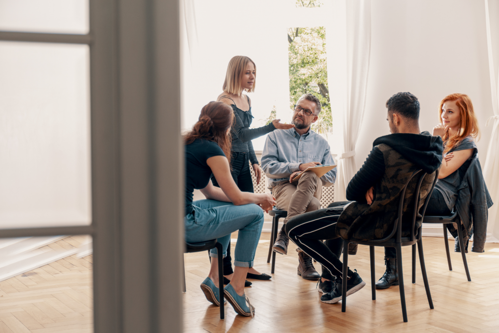 Co-occurring disorder treatment through group therapy