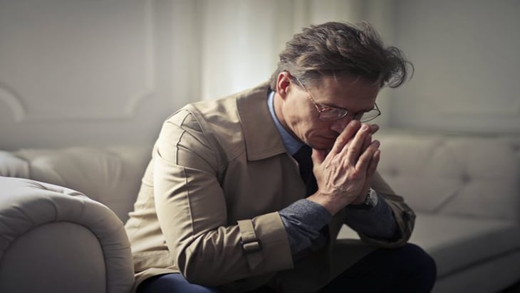 Man thinking about his problems